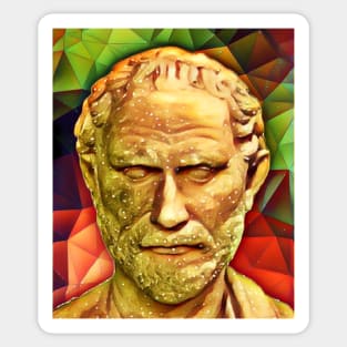 Megasthenes Snow Portrait | Megasthenes Artwork 15 Sticker